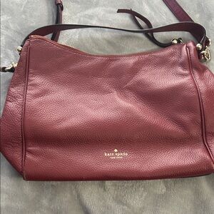 Kate Spade Deep Red Leather Shoulder Bag